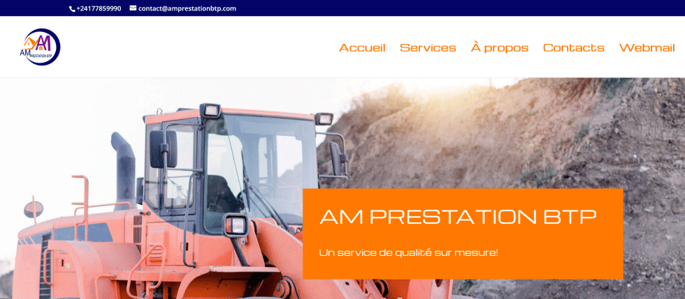 Aperçu du projet AM Prestation BTP