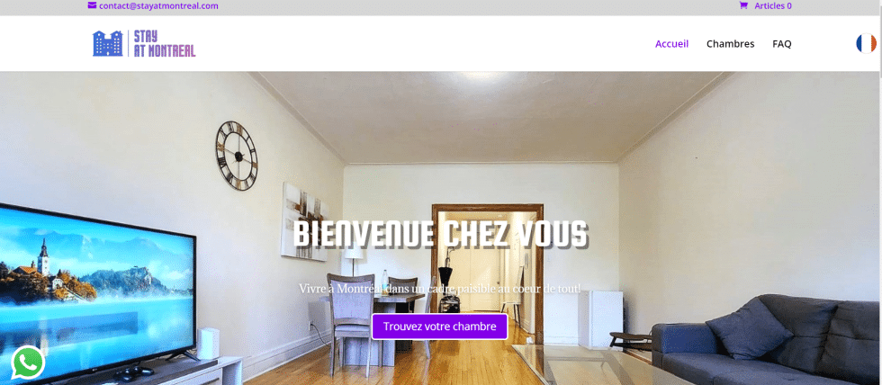 Aperçu du projet Stay at Montréal